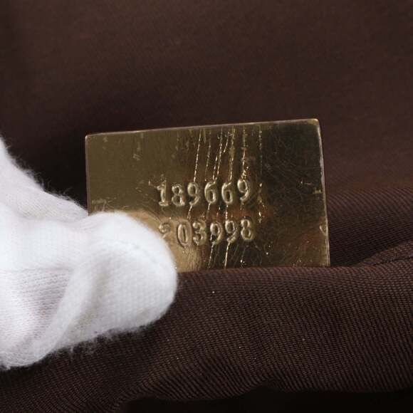 Gucci GG Canvas Sherry Line 189669 Leather Tote Bag Shoulder Beige Women's - Picture 9 of 9